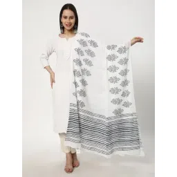R&B White Cotton Printed Dupatta-picture-41