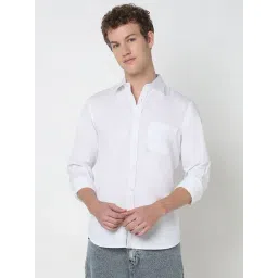 R&B White Cotton Regular Fit Shirt-picture-37