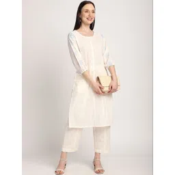 R&B Women Ethnic Motifs Embroidered Thread Work Indie Prints Kurta-picture-35