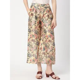 R&B Women Floral Printed Wide Leg Palazzos-picture-13