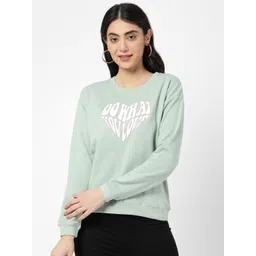 R&B Women Green Printed Sweatshirt-picture-29