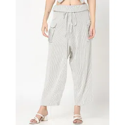 R&B Women Pleated Culottes Trousers-picture-27