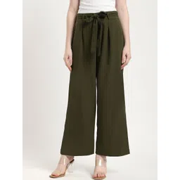 R&B Women Pleated Culottes Trousers-picture-24