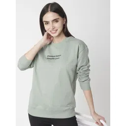 R&B Women Printed Round Neck Sweatshirt-picture-48