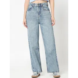 R&B Women Straight Fit High-Rise Heavy Fade Jeans-picture-19