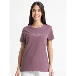 R&B Women Typography Printed Round Neck Cotton T-shirt-picture-32