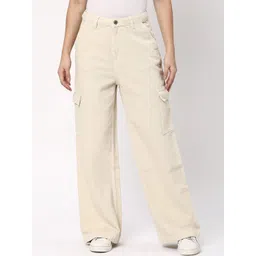 R&B Women Wide Leg Slash Knee Jeans-picture-12