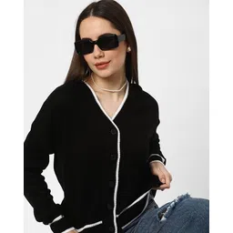 r&b Women Cardigan with Button Closure  image 5