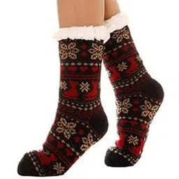 r&d Unisex Fluffy Thick Winter Warm Woolen Socks (1 Pair)-picture-25