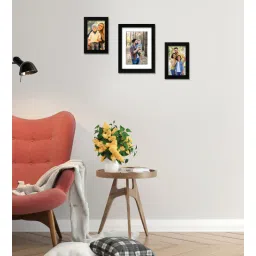 Black Engineered Wood Collage Photo Frames, Set of 3 by Random-image-20