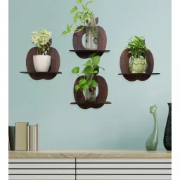 MDF Wood (Set of 4) Floating Wall Shelf by Random-picture-21