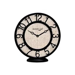 RANDOM Beige & Black Printed Contemporary Wall Clock-picture-27