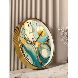 RANDOM Beige & Blue Printed Contemporary Wall Clock-picture-11
