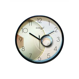 RANDOM Beige & Blue Printed Round Contemporary Wall Clock-picture-38