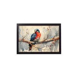 RANDOM Beige & Red Birds Wooden Wall Art-picture-28