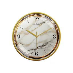 RANDOM Beige & White Printed Contemporary Wall Clock-picture-38