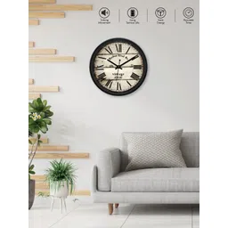 RANDOM Beige Dial Printed 28 cm Analogue Wall Clock-picture-40