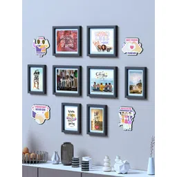 RANDOM Black 8 Pieces Photo Frames With Plaques-picture-28