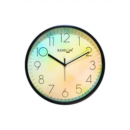 RANDOM Black & Blue Printed Round Contemporary Wall Clock-picture-28
