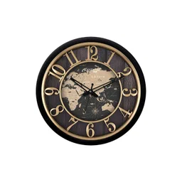 RANDOM Black & Gold-Toned Printed Contemporary Wall Clock-picture-29