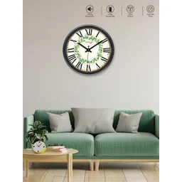 RANDOM Black & Green Printed Analogue Contemporary Wall Clock-picture-26
