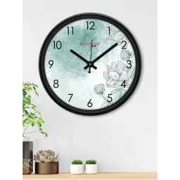 RANDOM Black & Green Printed Contemporary Wall Clock-picture-22