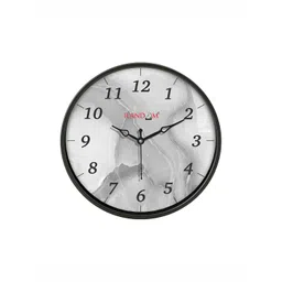 RANDOM Black & Grey Printed Round Shaped Analogue Contemporary Wall Clock-image-41