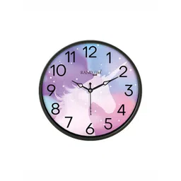 RANDOM Black & Purple Printed Contemporary Analogue Wall Clock-picture-13