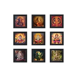 RANDOM Black & Red 6 and more Piece Synthetic Wood Religious Wall Paintings-picture-11