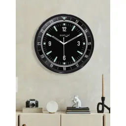 Random Black Plastic Round Wall Clock-picture-18