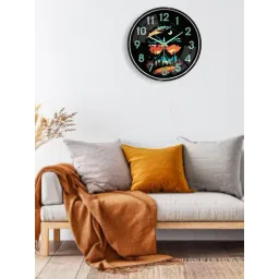 RANDOM Black Plastic Round Wall Clock-picture-26