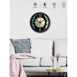 RANDOM Black Round Printed Analogue Wall Clock-picture-31