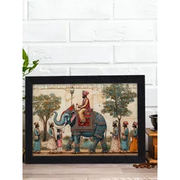 RANDOM Blue & Beige Traditional Wooden Wall Art-picture-29