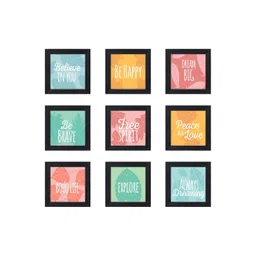 RANDOM Blue & Pink 6 and more Piece Synthetic Wood Other Wall Paintings-picture-10