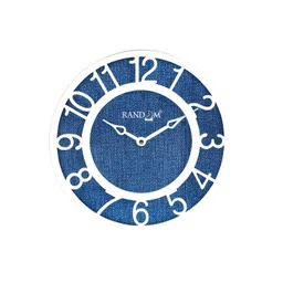 RANDOM Blue & White Printed Contemporary 20 cm Table Cum Wall Analogue Clock-picture-22