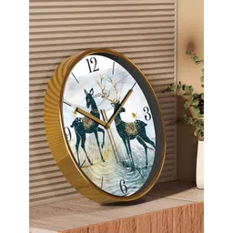 RANDOM Blue & White Printed Contemporary Wall Clock-picture-36
