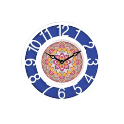 RANDOM Blue & White Printed Contemporary Wall Clock-picture-19