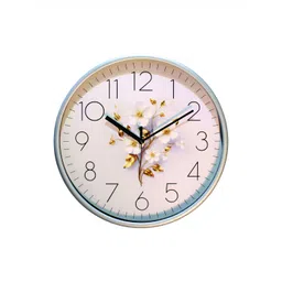 RANDOM Blue & White Printed Round Contemporary Wall Clock-picture-14