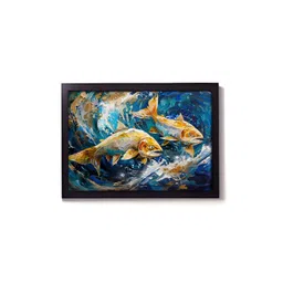RANDOM Blue & Yellow Birds & Animals Wooden Wall Art-picture-13