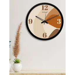 RANDOM Brown & Beige Round Printed 30.4 cm Analogue Wall Clock-picture-14
