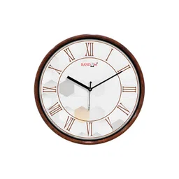 RANDOM Brown & White Printed Contemporary Wall Clock-picture-16