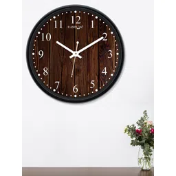 RANDOM Coffee Brown Round Printed 30 cm Analogue Wall Clock-picture-13
