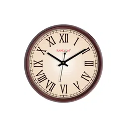 RANDOM Cream-Coloured Round Solid Analogue Wall Clock-picture-53