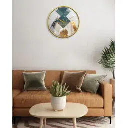 random Geometric Print Plastic Wall Clock-picture-13