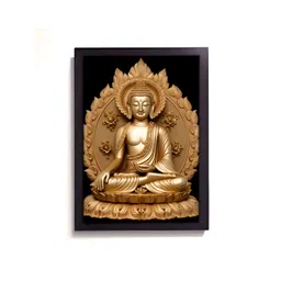 RANDOM Gold Toned & Black Religious Wooden Wall Art-picture-25