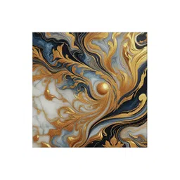RANDOM Gold-Toned & Grey Abstract Canvas Wall Art-picture-26