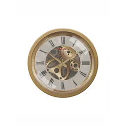 RANDOM Gold-Toned & Grey Printed Analogue Contemporary Wall Clock-picture-19