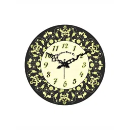 RANDOM Green & Black Printed Contemporary Wall Clock-picture-35