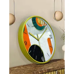 RANDOM Green & Black Printed Contemporary Wall Clock-picture-33