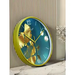 RANDOM Green & Blue Printed Contemporary Round Analogue Wall Clock-picture-22